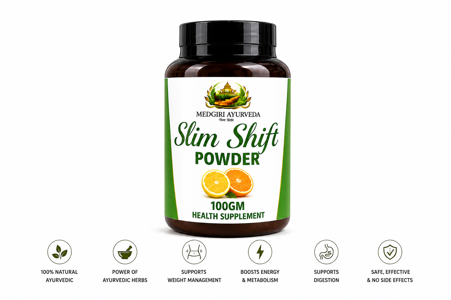 Slim Shift Powder – Ayurvedic Health Supplement (100 g)